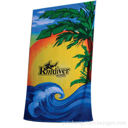 80X130cm Knitting Printed Microfiber Beach Towel (YRTW553)